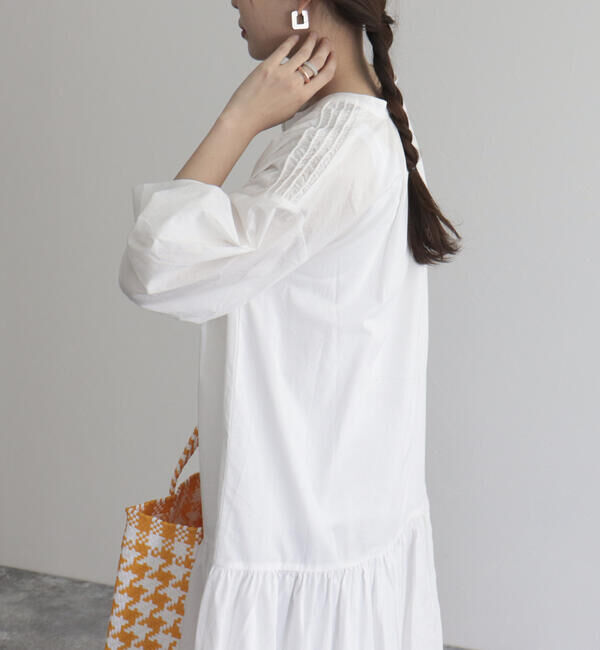 fredy emue「【fredyemueフレディエミュ】コードボリュームシャツワンピース」|ワンピース|