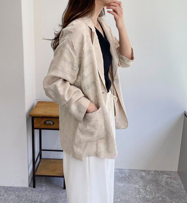 fredy emue「シアージャガードシャツジャケット」|テーラードジャケット|