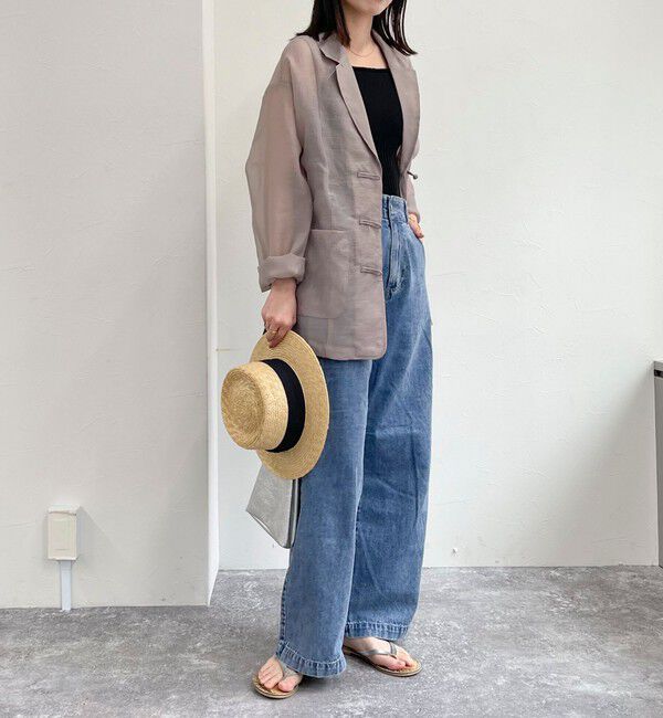 fredy emue「チャイナ釦シアージャケット」|テーラードジャケット|