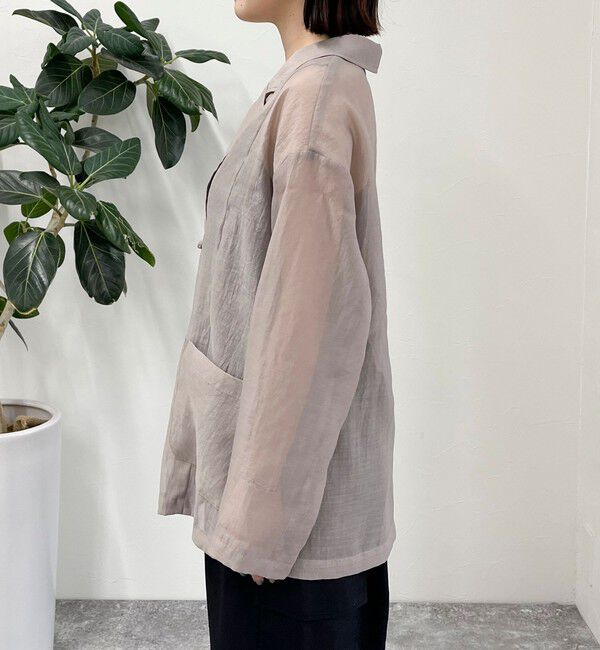 fredy emue「チャイナ釦シアージャケット」|テーラードジャケット|