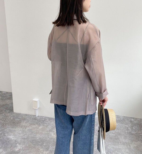 fredy emue「チャイナ釦シアージャケット」|テーラードジャケット|