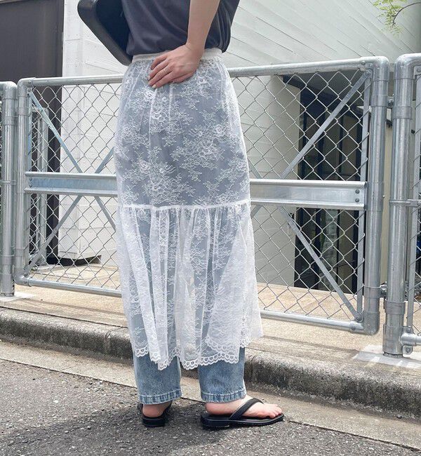 fredy emue「2WAYスカラレースギャザースカート」|スカート|