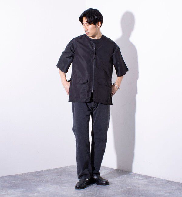 GLOSTER「【TAION/タイオン】ミリタリー Ripstop  Vネックジップリバーシブルベスト ユニセックス」|ベスト・ジレ|