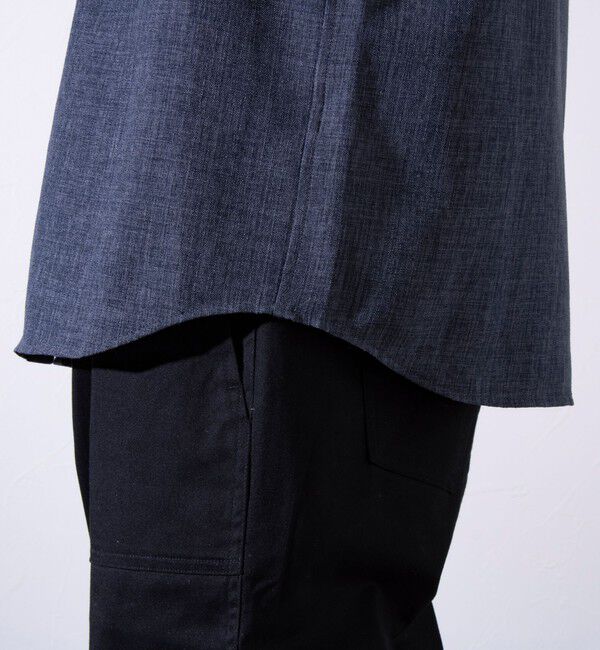 GLOSTER「【GLOSTER/グロスター】リネンライクキャンバス チビ衿ボタンダウンシャツ」|シャツ・ブラウス|