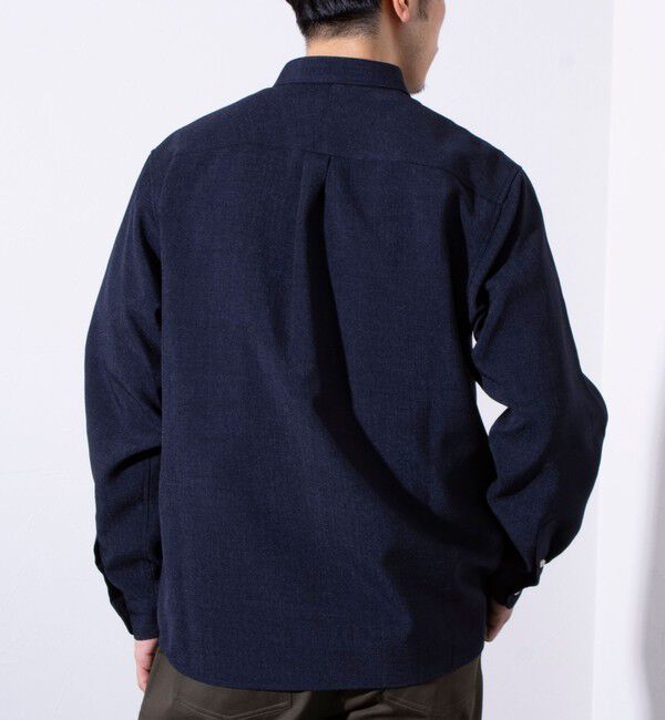 GLOSTER「【GLOSTER/グロスター】リネンライクキャンバス チビ衿ボタンダウンシャツ」|シャツ・ブラウス|