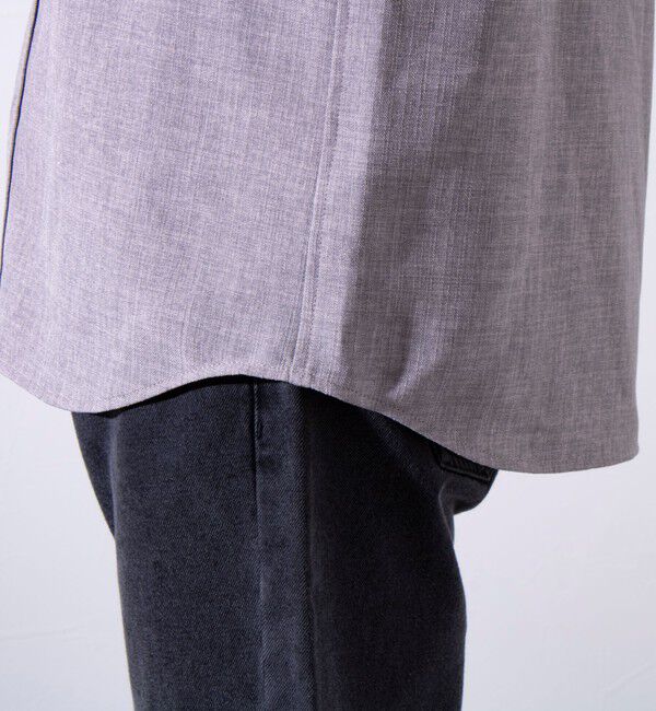 GLOSTER「【GLOSTER/グロスター】リネンライクキャンバス チビ衿ボタンダウンシャツ」|シャツ・ブラウス|