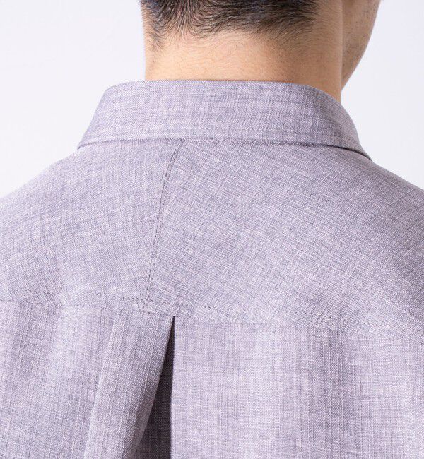 GLOSTER「【GLOSTER/グロスター】リネンライクキャンバス チビ衿ボタンダウンシャツ」|シャツ・ブラウス|