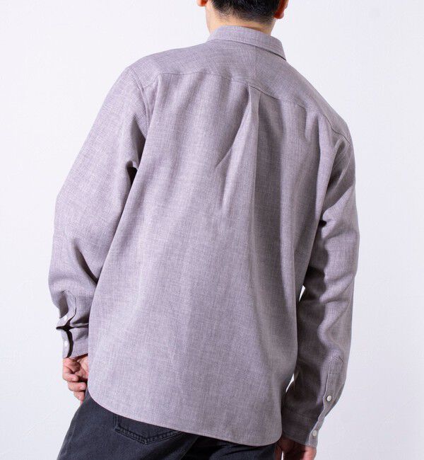 GLOSTER「【GLOSTER/グロスター】リネンライクキャンバス チビ衿ボタンダウンシャツ」|シャツ・ブラウス|