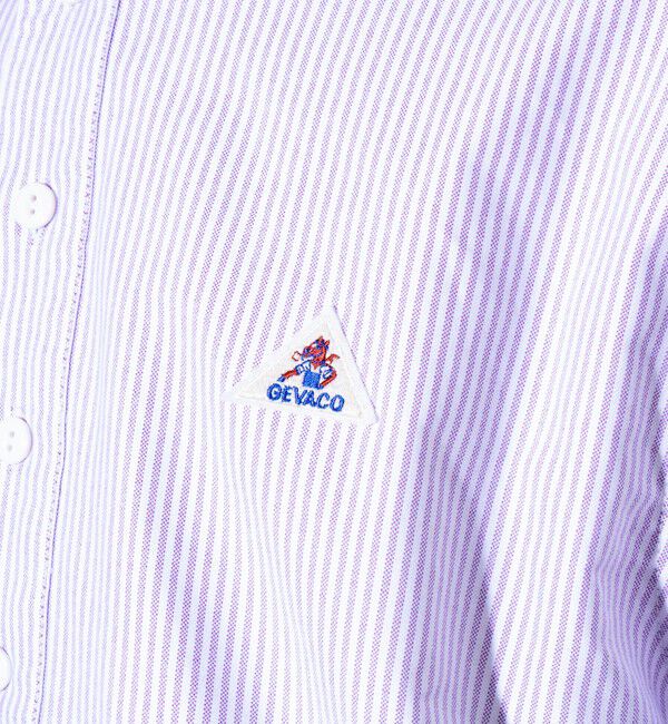 GLOSTER「【GEVACO/ゲバコ】オックスオーバーショールカラー長袖シャツ（無地/ストライプ/ギンガム）」|シャツ・ブラウス|