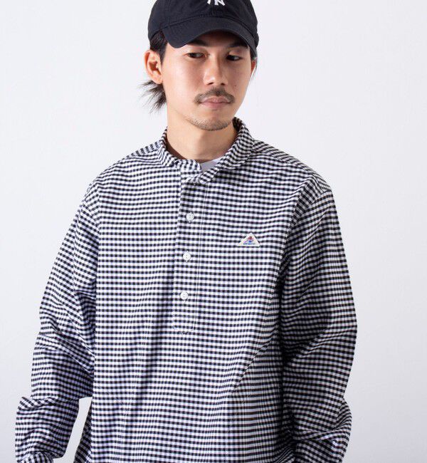 GLOSTER「【GEVACO/ゲバコ】オックスオーバーショールカラー長袖シャツ（無地/ストライプ/ギンガム）」|シャツ・ブラウス|