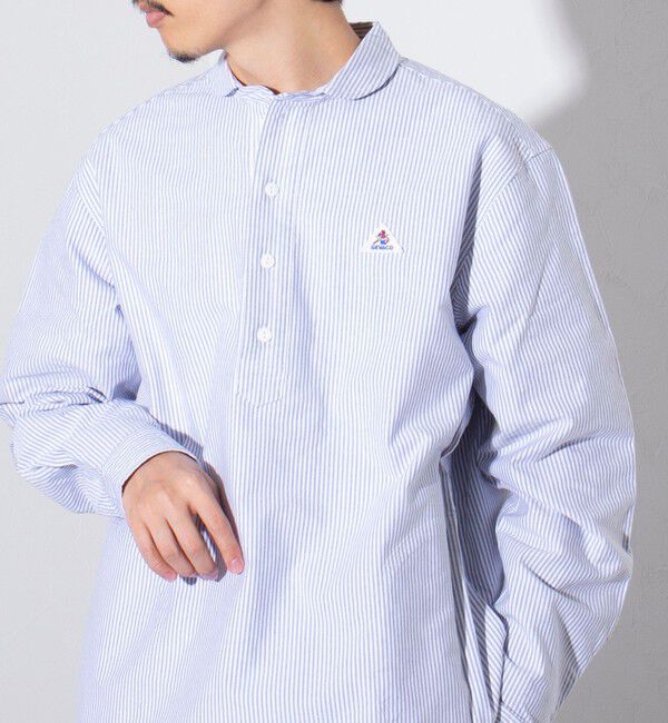 GLOSTER「【GEVACO/ゲバコ】オックスオーバーショールカラー長袖シャツ（無地/ストライプ/ギンガム）」|シャツ・ブラウス|