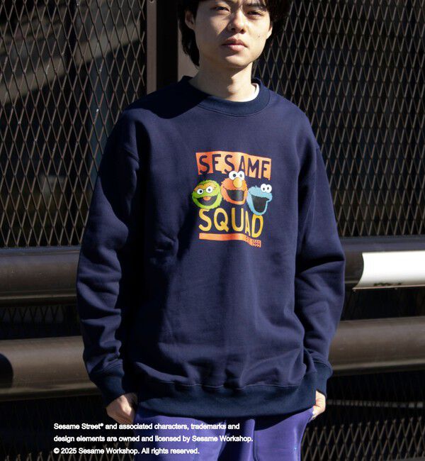 GLOSTER「【SESAME STREET】meets【GLOSTER】クルーネック  プリントスウェット」|スウェット・ジャージ|