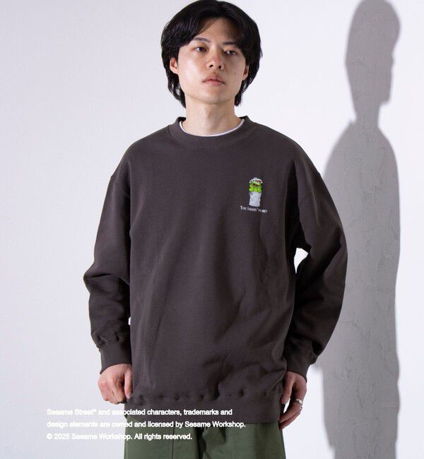 GLOSTER「【SESAME STREET】meets【GLOSTER】クルーネック  プリントスウェット」|スウェット・ジャージ|