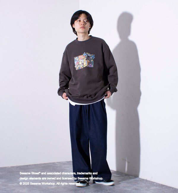 GLOSTER「【SESAME STREET】meets【GLOSTER】クルーネック  プリントスウェット」|スウェット・ジャージ|