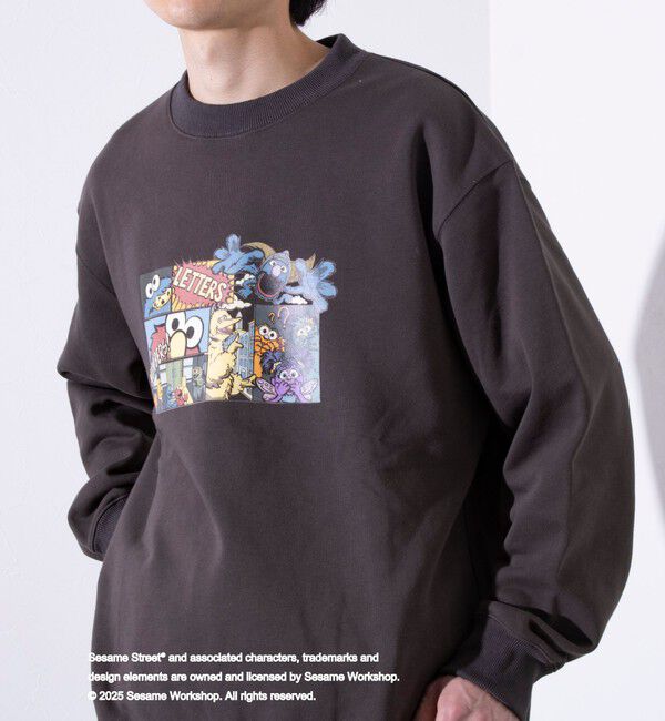 GLOSTER「【SESAME STREET】meets【GLOSTER】クルーネック  プリントスウェット」|スウェット・ジャージ|