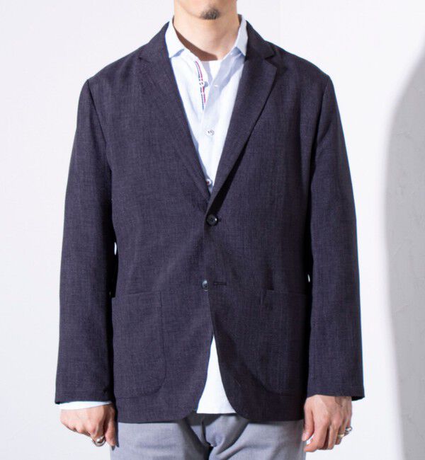 GLOSTER「【セットアップ対応】【GLOSTER/グロスター】リネンライクキャンバス テーラードジャケット」|テーラードジャケット|