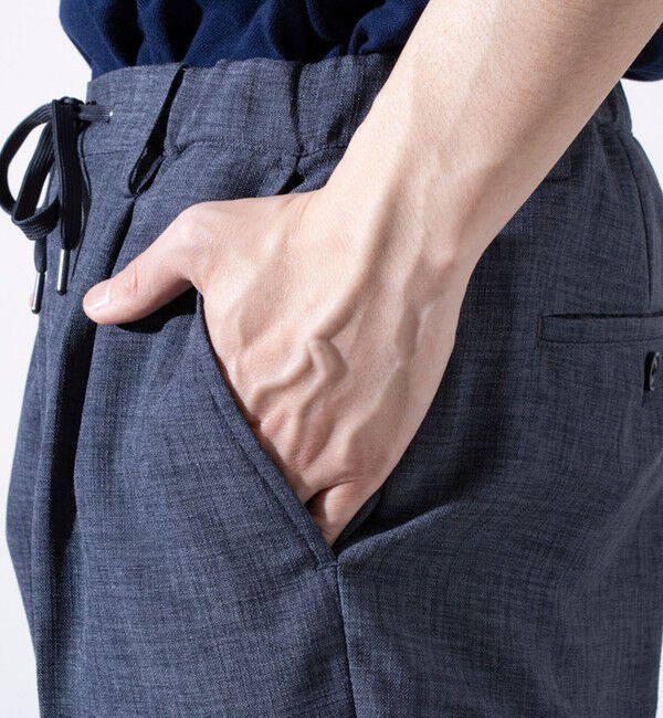 GLOSTER「【セットアップ対応】【GLOSTER/グロスター】リネンライクキャンバス イージーパンツ」|チノ|
