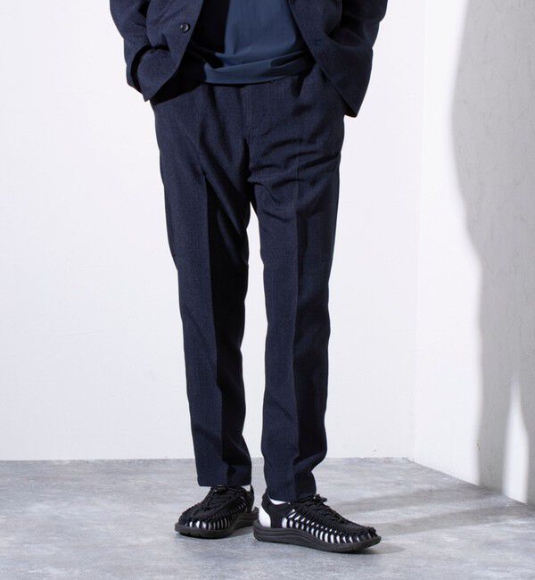 GLOSTER「【セットアップ対応】【GLOSTER/グロスター】リネンライクキャンバス イージーパンツ」|チノ|