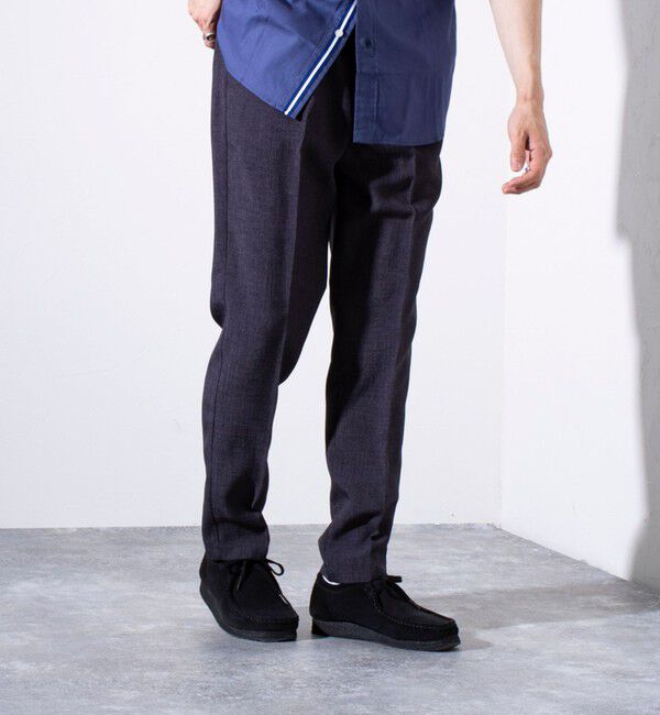 GLOSTER「【セットアップ対応】【GLOSTER/グロスター】リネンライクキャンバス イージーパンツ」|チノ|