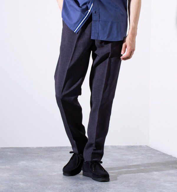 GLOSTER「【セットアップ対応】【GLOSTER/グロスター】リネンライクキャンバス イージーパンツ」|チノ|