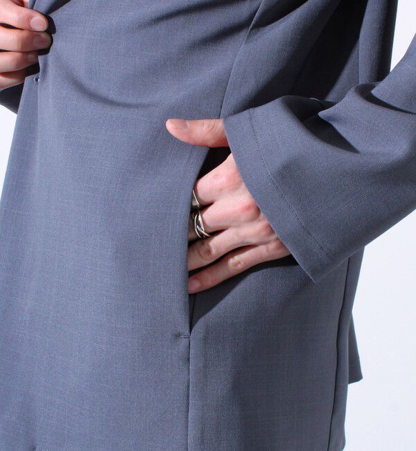 GLOSTER「【セットアップ着用可能】【GLOSTER/グロスター】ノーカラージャケット カーディガンジャケット」|ノーカラージャケット|