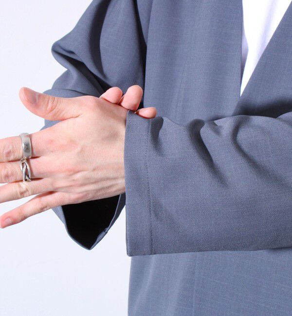 GLOSTER「【セットアップ着用可能】【GLOSTER/グロスター】ノーカラージャケット カーディガンジャケット」|ノーカラージャケット|