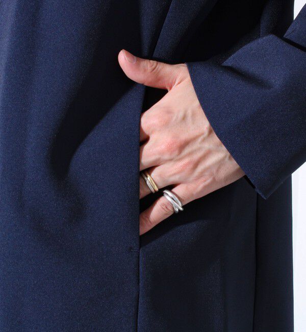 GLOSTER「【セットアップ着用可能】【GLOSTER/グロスター】ノーカラージャケット カーディガンジャケット」|ノーカラージャケット|