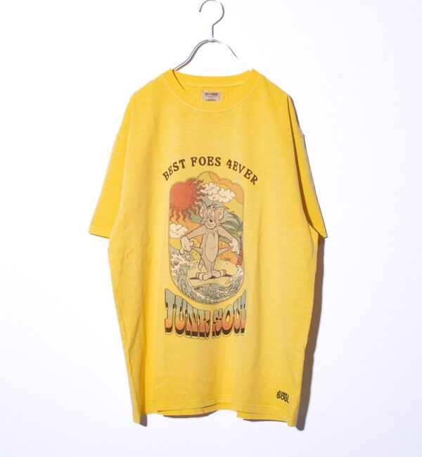 GLOSTER「【JUNKSOUL/ジャンクソウル】TOM&JERRY BEST FOES 4EVER プリントT」|Tシャツ・カットソー|イエロー