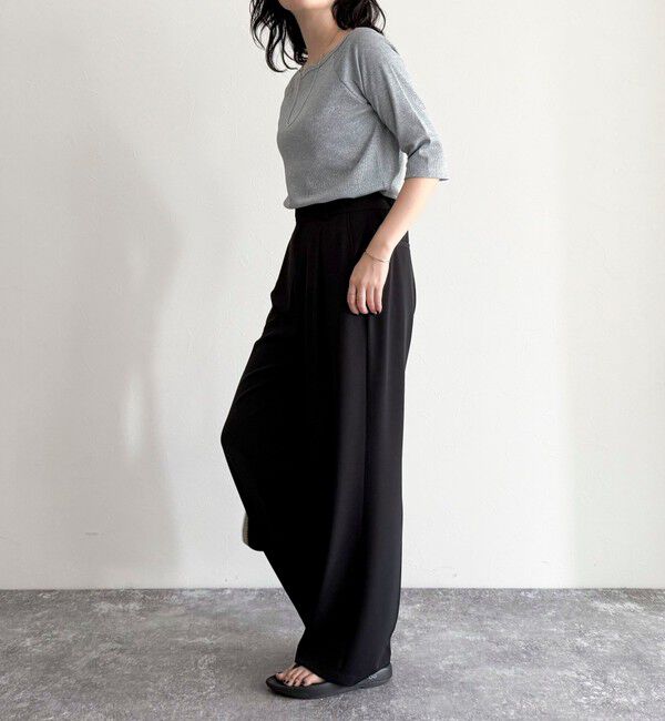 fredy emue「ラメテレコボートネックカットソー」|Tシャツ・カットソー|