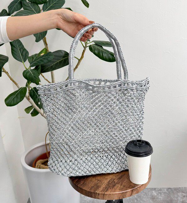 fredy emue「【The Bagmati】メタルコードメッシュ編みトートバッグ」|かごバッグ|