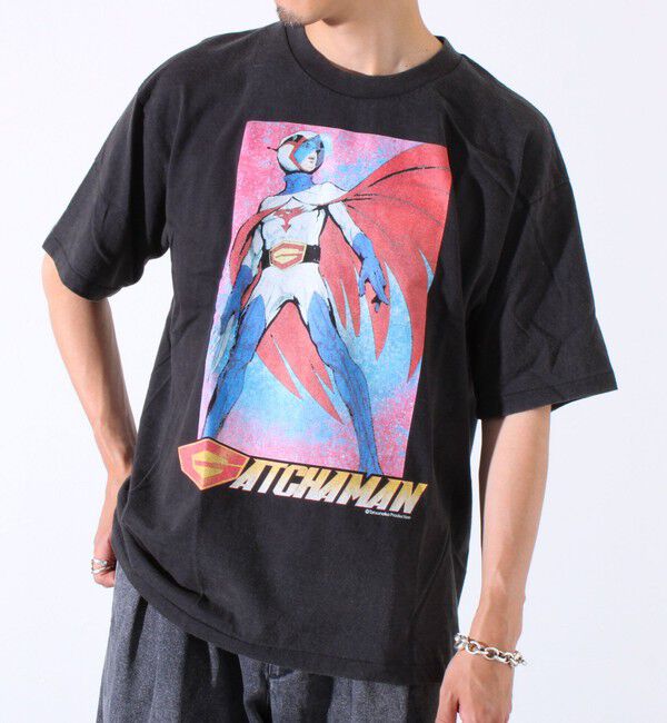GLOSTER「昭和アニメヒーローTシャツ（スピードレーサー・ガッチャマン・マジンガーZ）」|Tシャツ・カットソー|ブラック系その他2