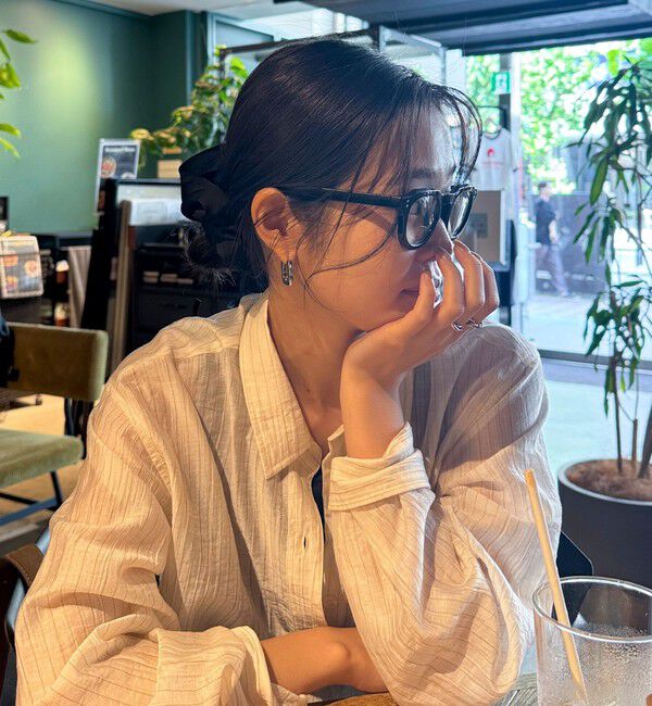 fredy emue「【haruセレクト】ブラック太フレームメガネ」|メガネ|