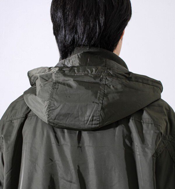 GLOSTER「【フード脱着/2WAY】リブスタンドブルゾン」|ブルゾン・スタジャン|