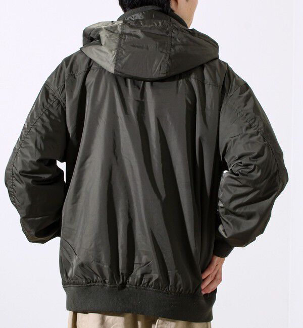 GLOSTER「【フード脱着/2WAY】リブスタンドブルゾン」|ブルゾン・スタジャン|