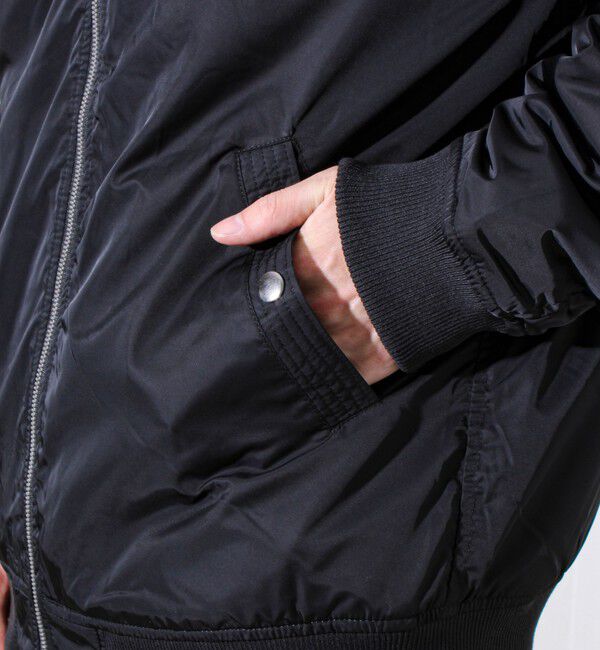 GLOSTER「【フード脱着/2WAY】リブスタンドブルゾン」|ブルゾン・スタジャン|