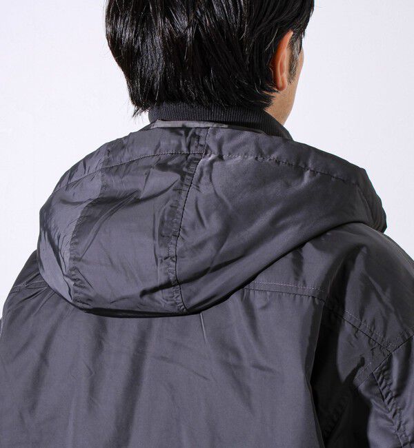 GLOSTER「【フード脱着/2WAY】リブスタンドブルゾン」|ブルゾン・スタジャン|