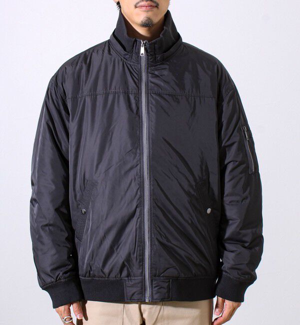 GLOSTER「【フード脱着/2WAY】リブスタンドブルゾン」|ブルゾン・スタジャン|