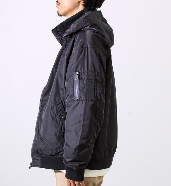 GLOSTER「【フード脱着/2WAY】リブスタンドブルゾン」|ブルゾン・スタジャン|