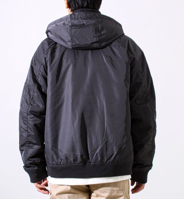 GLOSTER「【フード脱着/2WAY】リブスタンドブルゾン」|ブルゾン・スタジャン|