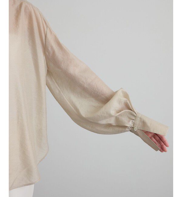 SALON adam et rope'「【WEB限定】シルクMIXルチアブラウス」|シャツ・ブラウス|