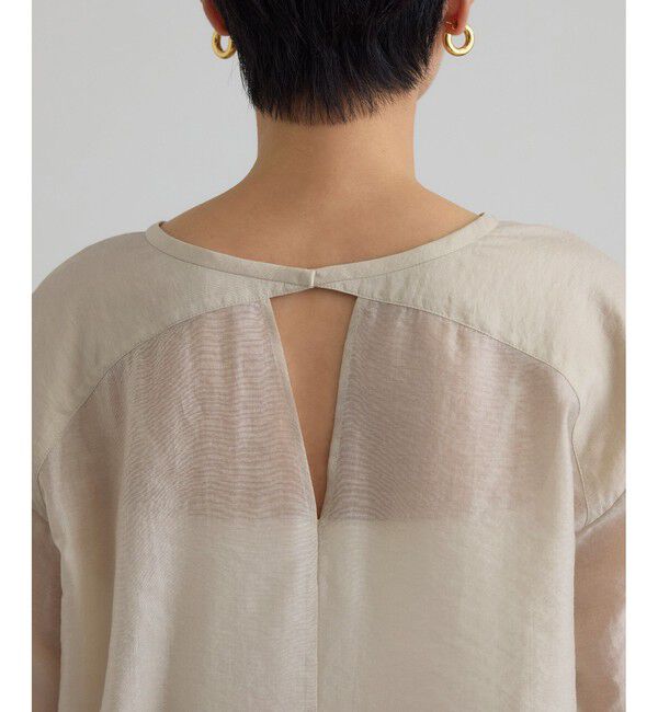 SALON adam et rope'「【WEB限定】シルクMIXルチアブラウス」|シャツ・ブラウス|