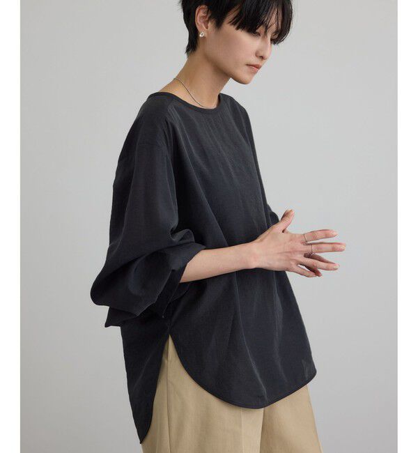 SALON adam et rope'「【WEB限定】シルクMIXルチアブラウス」|シャツ・ブラウス|