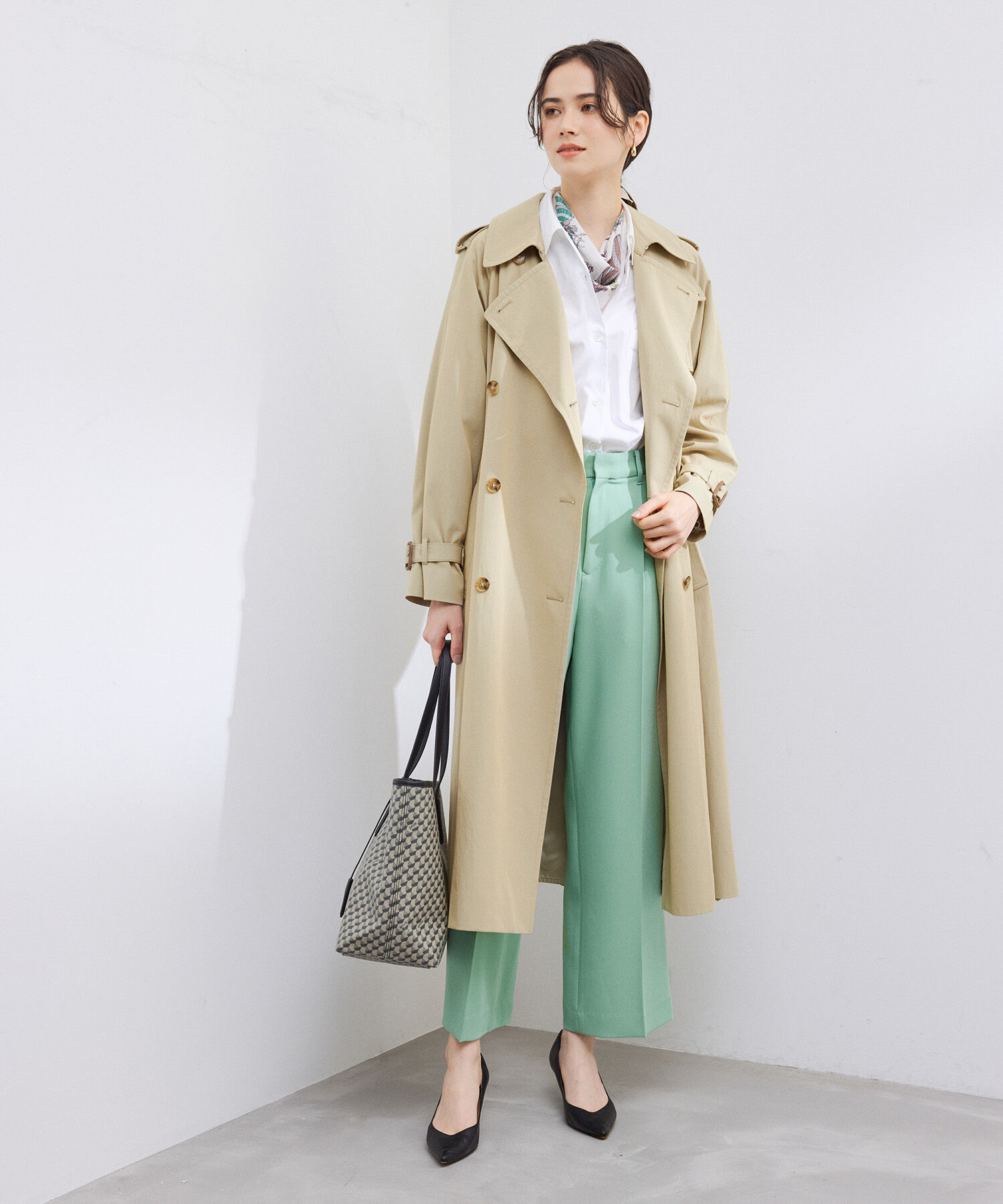 ROPE「ベーシックトレンチコート」|トレンチコート|