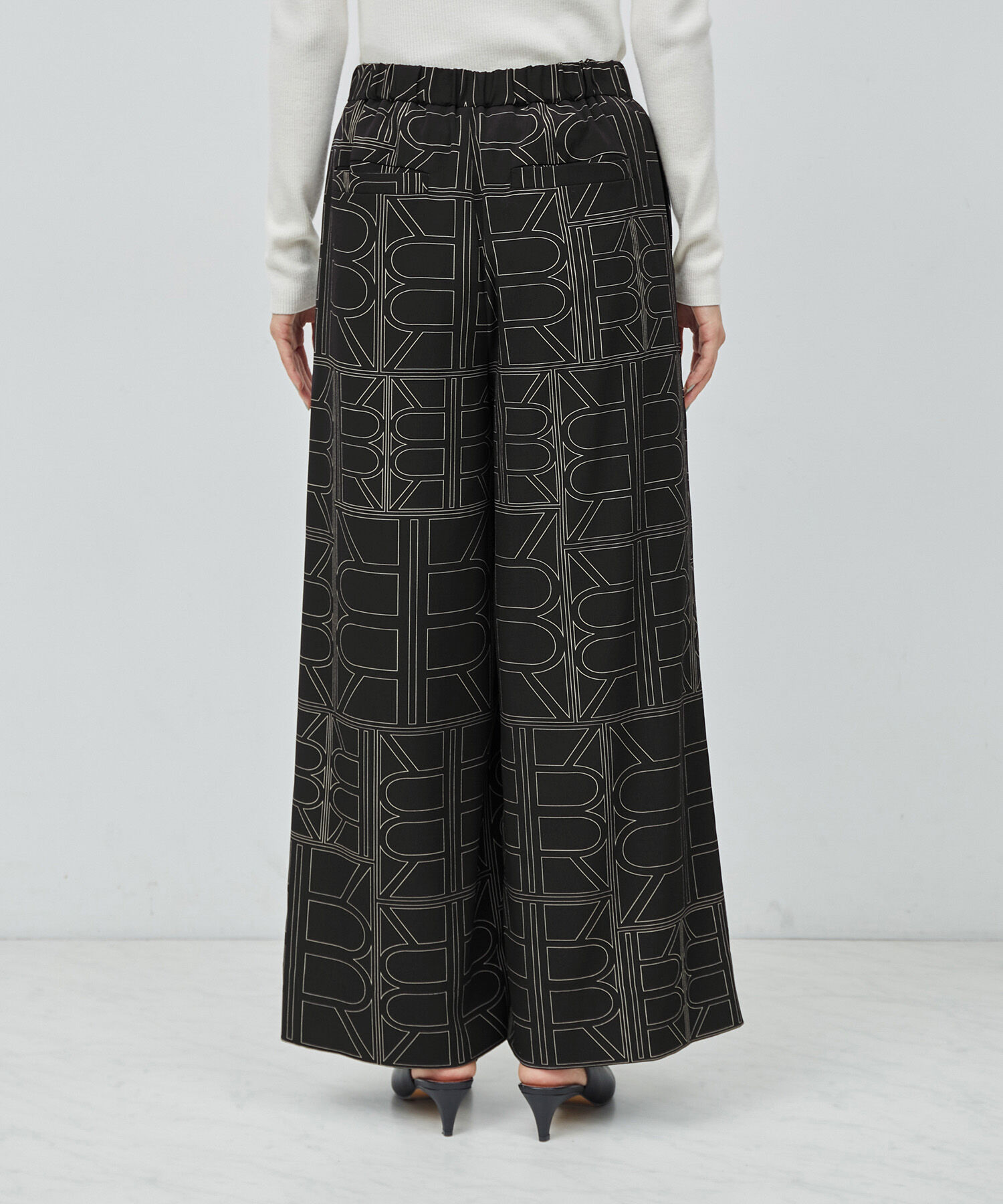 ROPE「【雑誌掲載】モノグラムプリントワイドパンツ【セットアップ対応】」|その他|