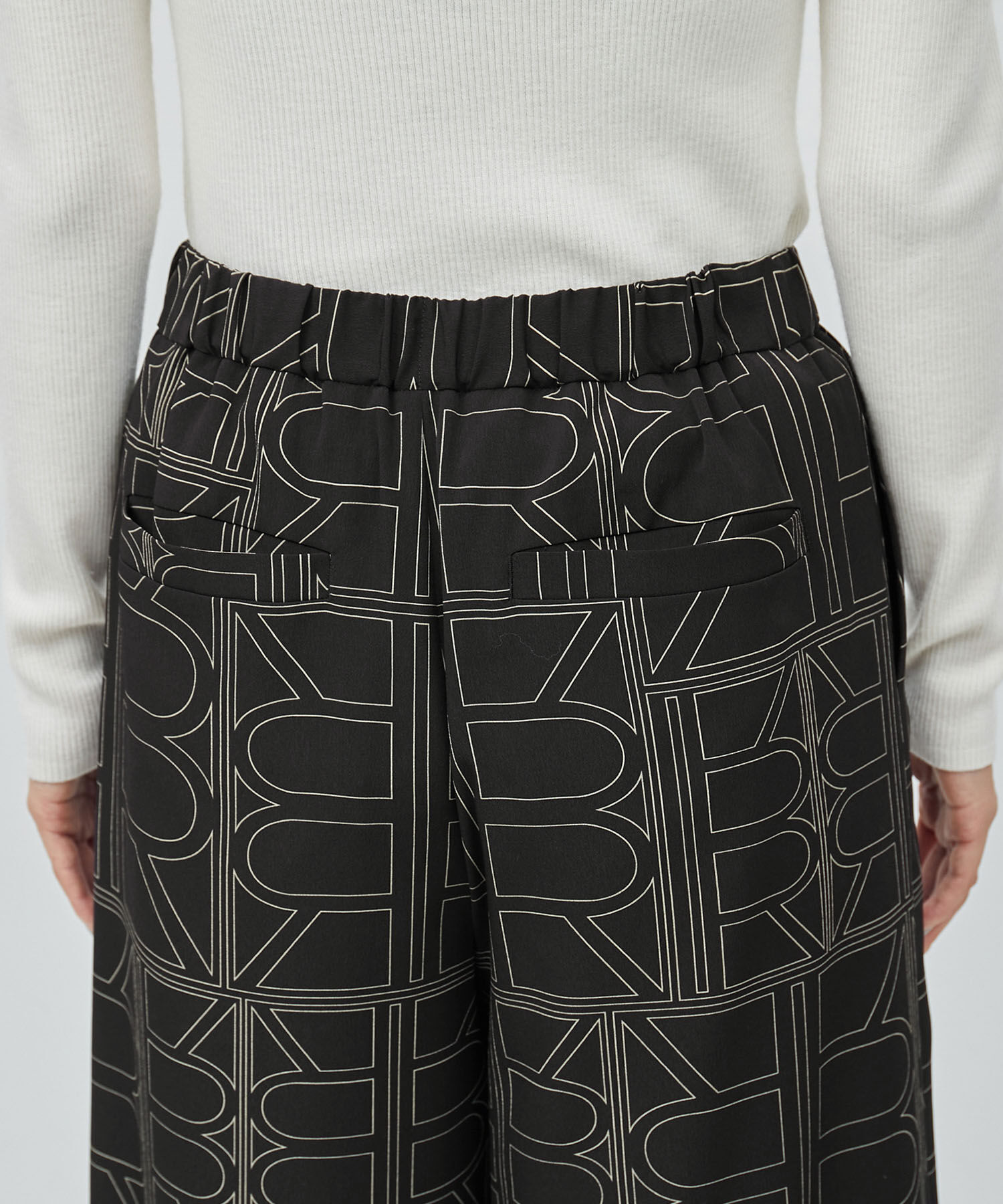 ROPE「【雑誌掲載】モノグラムプリントワイドパンツ【セットアップ対応】」|その他|