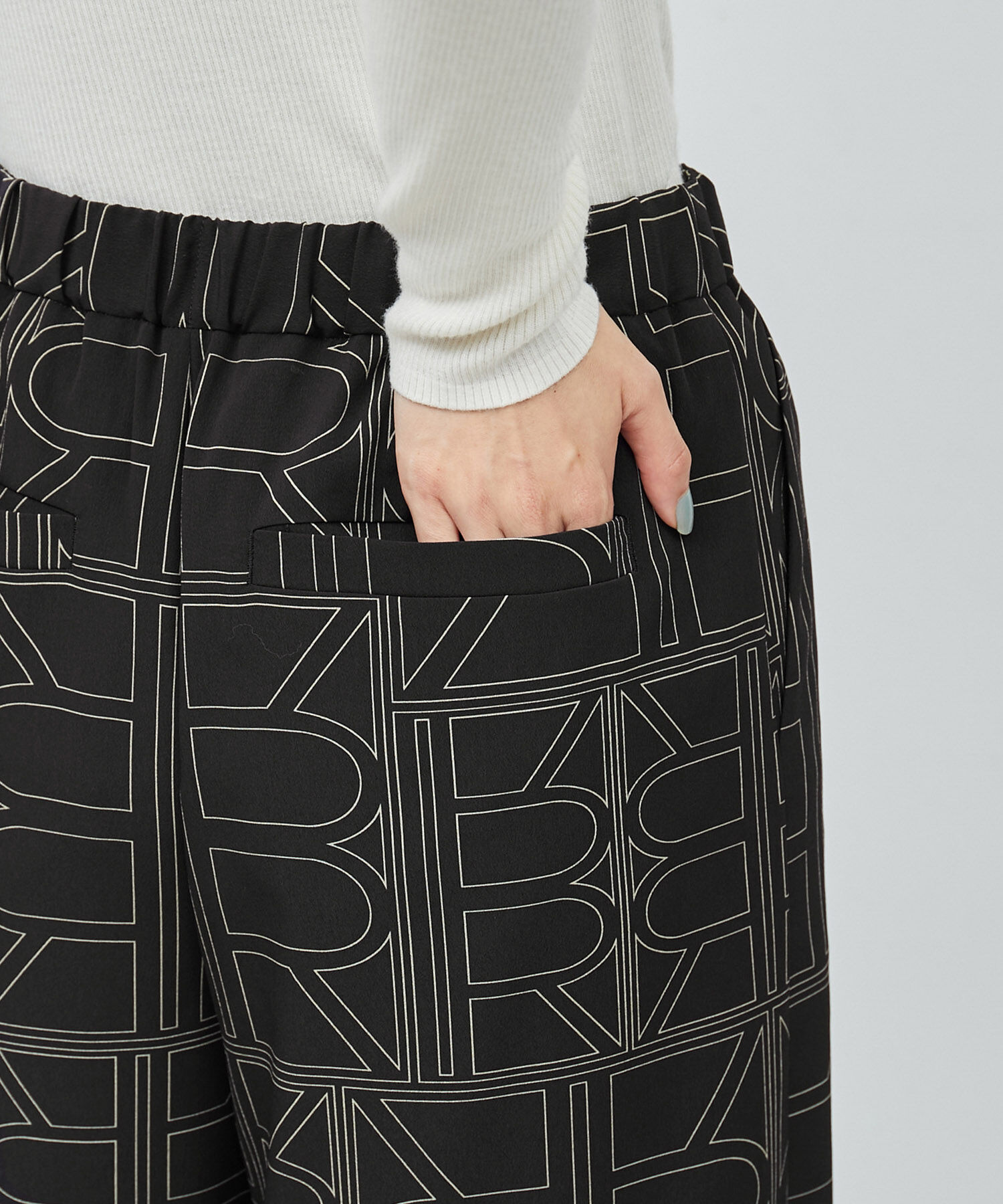 ROPE「【雑誌掲載】モノグラムプリントワイドパンツ【セットアップ対応】」|その他|