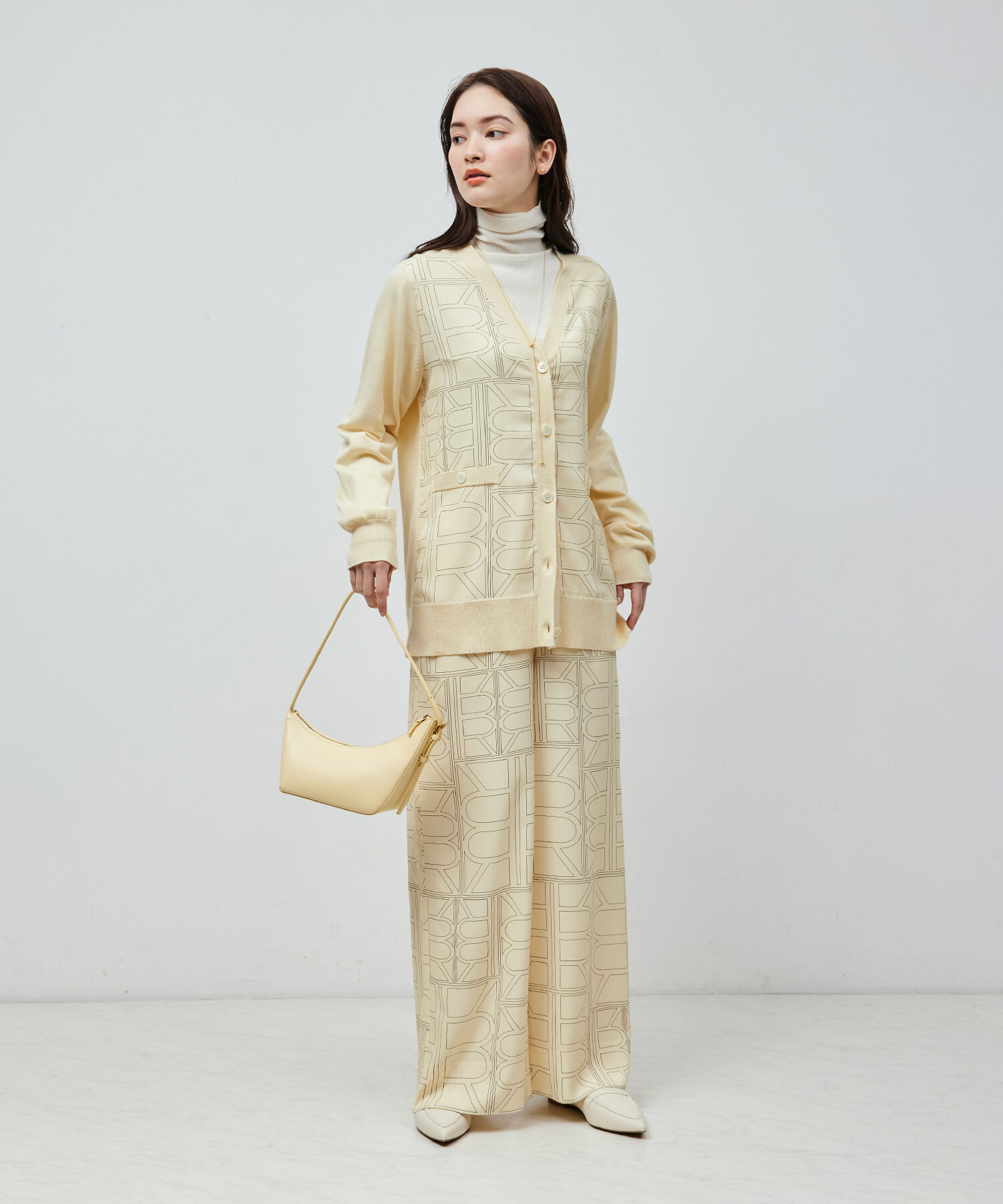 ROPE「【雑誌掲載】モノグラムプリントワイドパンツ【セットアップ対応】」|その他|