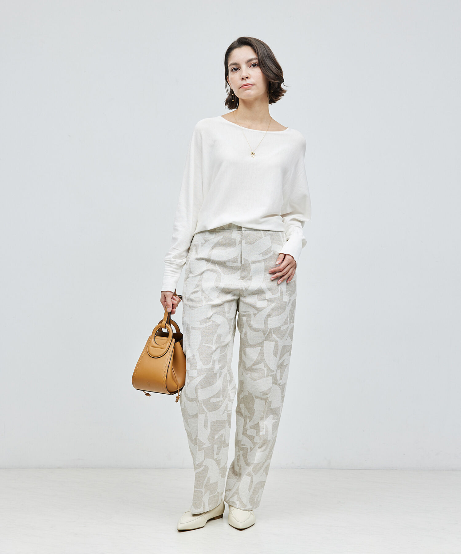 ROPE「シルクコットン ドルマンスリーブ プルオーバー」|ニット・セーター|