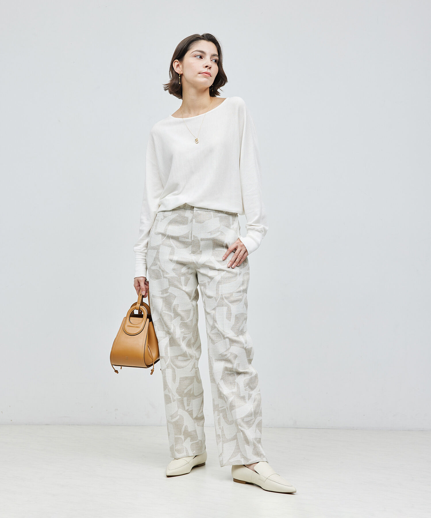 ROPE「シルクコットン ドルマンスリーブ プルオーバー」|ニット・セーター|