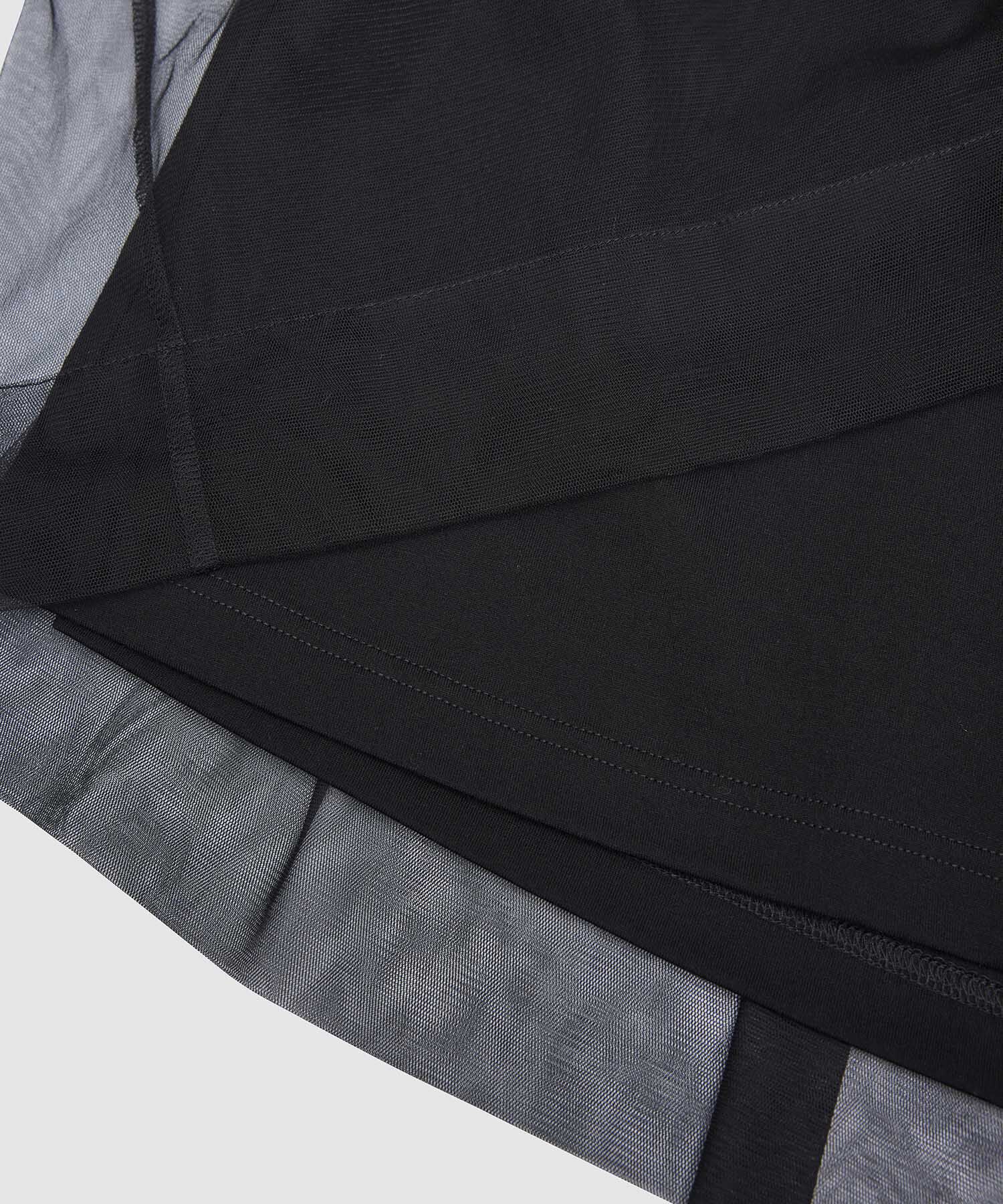 ROPE「チュールレイヤードブラウスライクカットソー」|Tシャツ・カットソー|